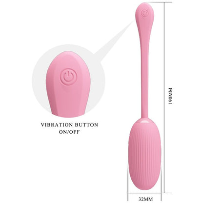 PRETTY LOVE - DOREEN PINK RECHARGEABLE VIBRATING EGG