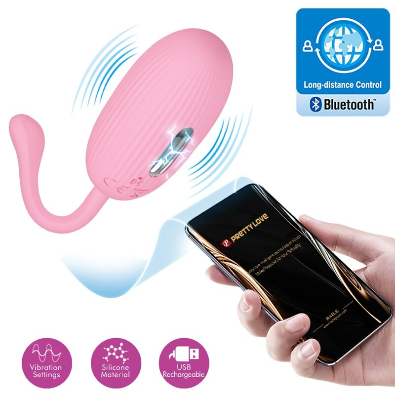 PRETTY LOVE - DOREEN PINK RECHARGEABLE VIBRATING EGG