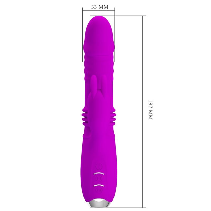 PRETTY LOVE - RECHARGEABLE RABBIT VIBRATOR DOROTHY PURPLE