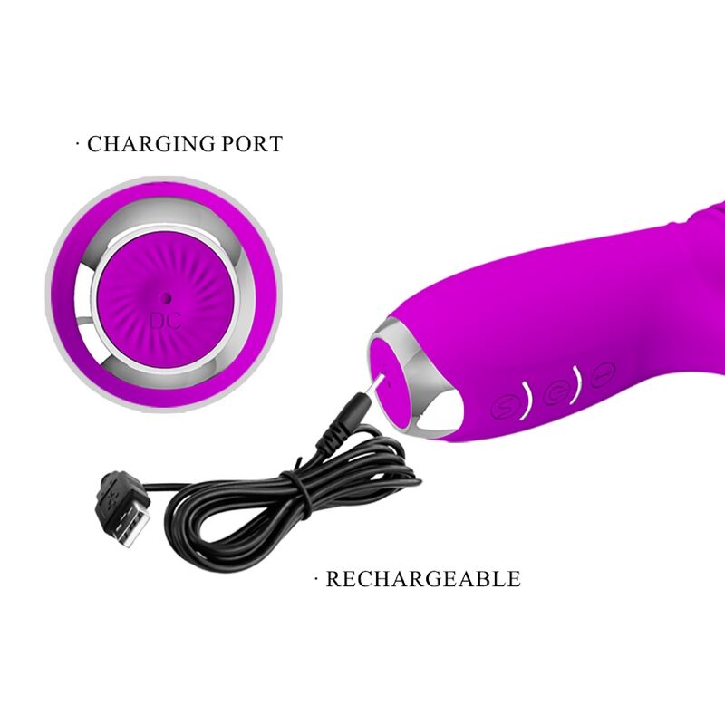 PRETTY LOVE - RECHARGEABLE RABBIT VIBRATOR DOROTHY PURPLE