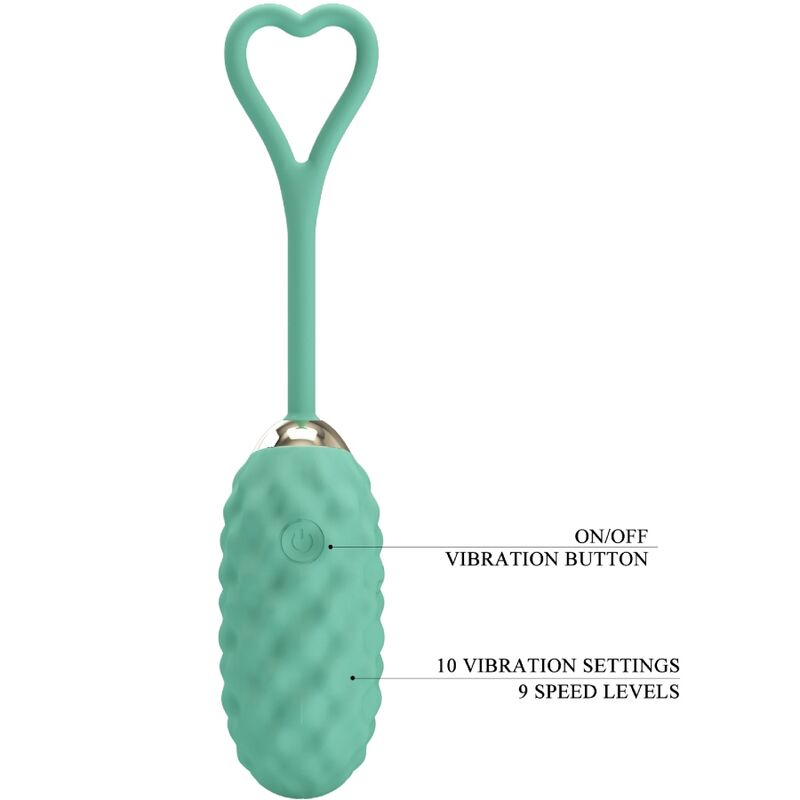 PRETTY LOVE - UOVO VIBRANTE CON TELECOMANDO VERDE VIVIAN - PRETTY LOVE LED | Lingerie Harness Boutique