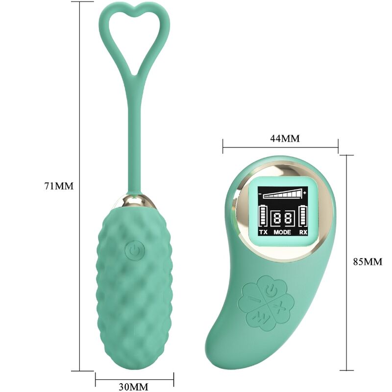 PRETTY LOVE - UOVO VIBRANTE CON TELECOMANDO VERDE VIVIAN - PRETTY LOVE LED | Lingerie Harness Boutique