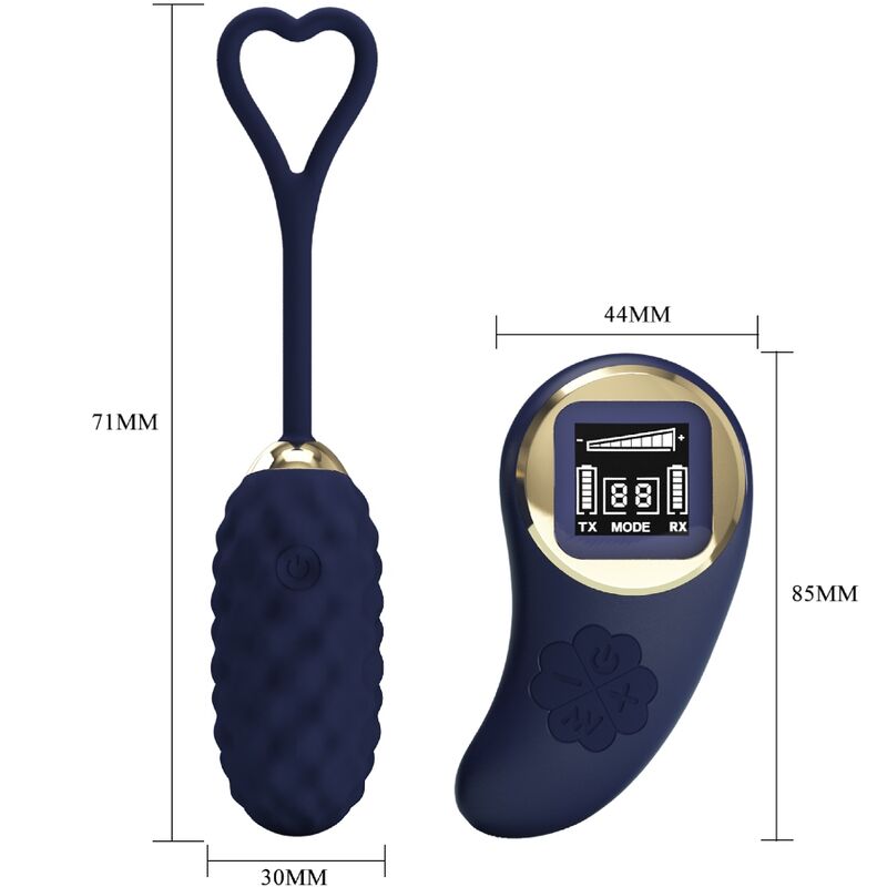 PRETTY LOVE - UOVO VIBRANTE CON TELECOMANDO BLU VIVIAN - PRETTY LOVE LED | Lingerie Harness Boutique