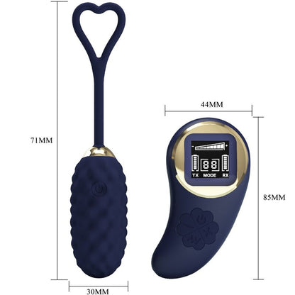 PRETTY LOVE - UOVO VIBRANTE CON TELECOMANDO BLU VIVIAN - PRETTY LOVE LED | Lingerie Harness Boutique