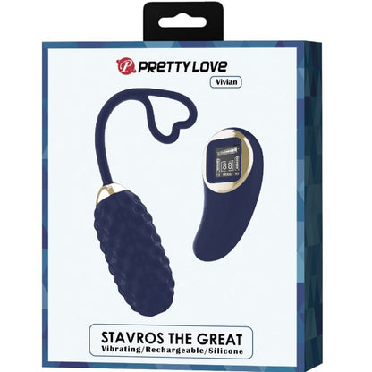 PRETTY LOVE - UOVO VIBRANTE CON TELECOMANDO BLU VIVIAN - PRETTY LOVE LED | Lingerie Harness Boutique