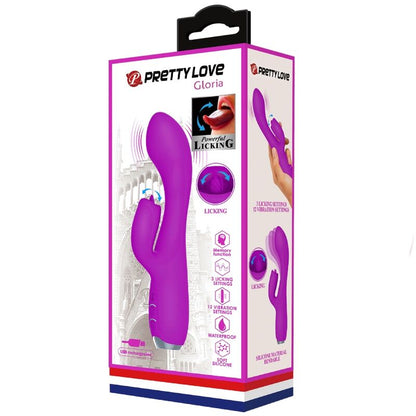 PRETTY LOVE - VIBRATORE RICARICABILE GLORIA RABBIT-VIOLA IMPERMEABILE - PRETTY LOVE C-TYPE | Lingerie Harness Boutique