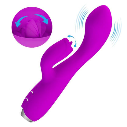 PRETTY LOVE - RECHARGEABLE VIBRATOR GLORIA RABBIT-PURPLE WATERPROOF