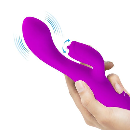 PRETTY LOVE - RECHARGEABLE VIBRATOR GLORIA RABBIT-PURPLE WATERPROOF