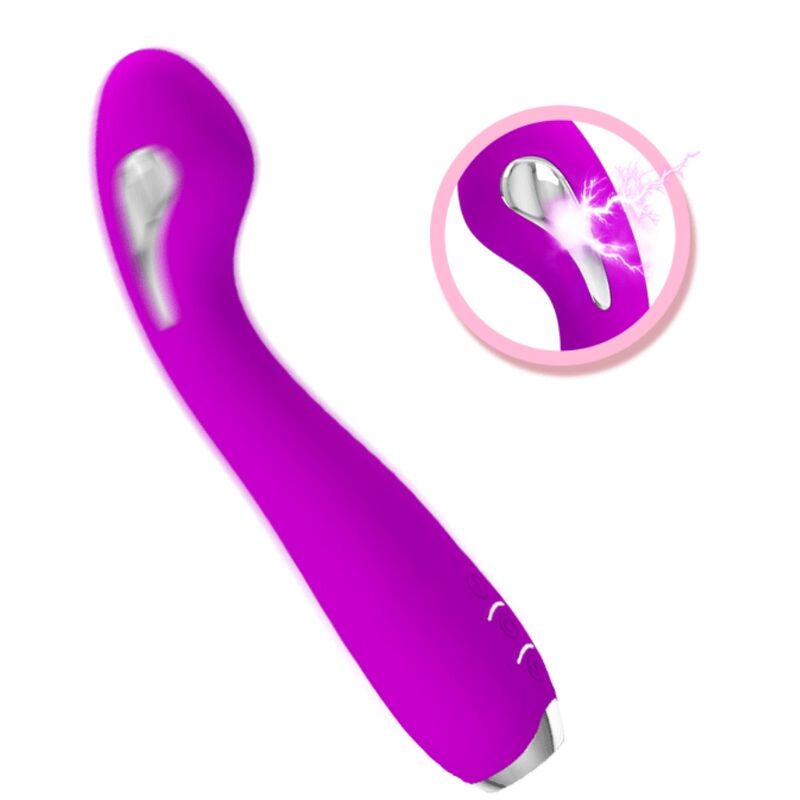 PRETTY LOVE - HECTOR WATERPROOF PURPLE RECHARGEABLE ELECTROSHOCK VIBRATOR