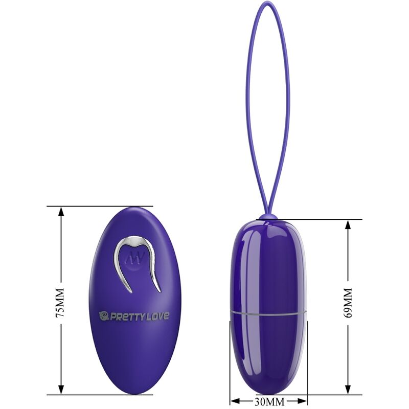 PRETTY LOVE - SELKIE YOUTH MINI REMOTE CONTROL VIBRATING EGG PURPLE