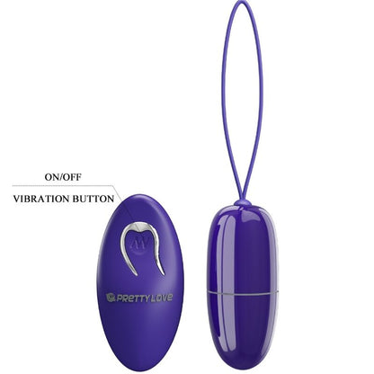 PRETTY LOVE - SELKIE YOUTH MINI REMOTE CONTROL VIBRATING EGG PURPLE