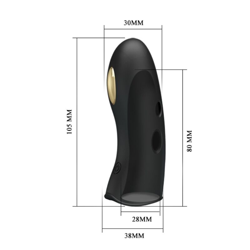 PRETTY LOVE - COPRIDITA PER ELETTROSTIMOLATORE MARICO NERO - PRETTY LOVE MALE | Lingerie Harness Boutique