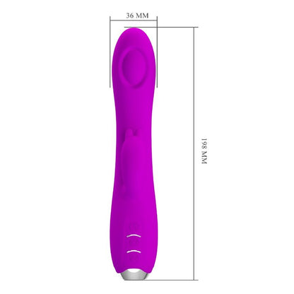 PRETTY LOVE - RECHARGEABLE SUCTION CUP VIBRATOR QUEEN PURPLE