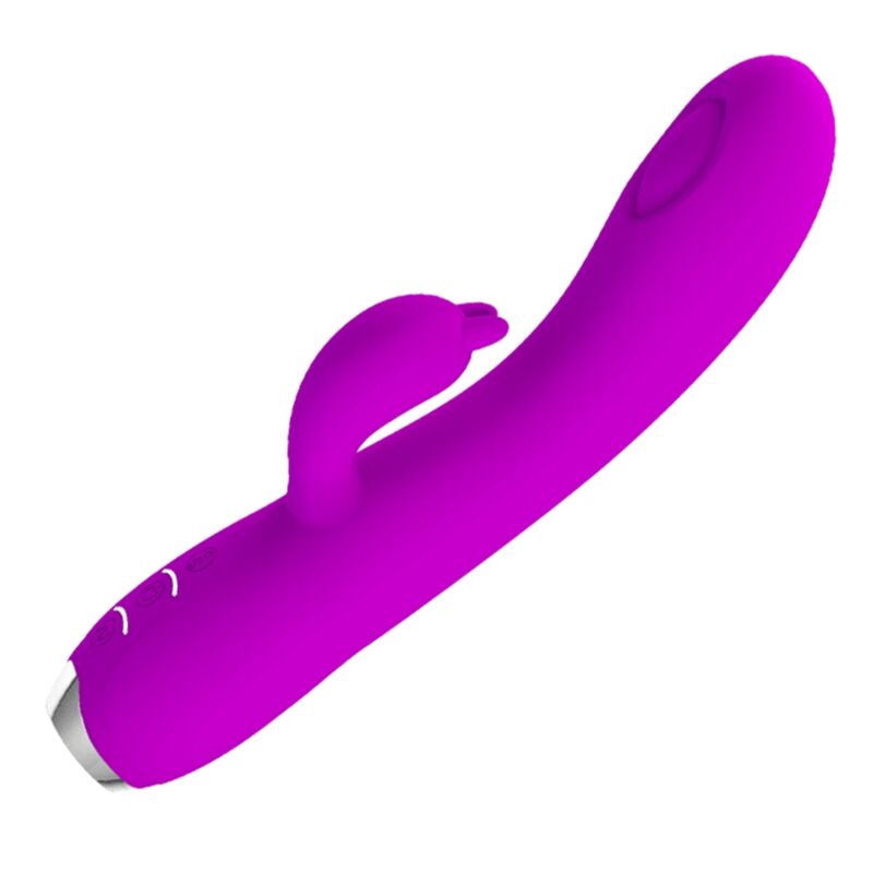 PRETTY LOVE - RECHARGEABLE SUCTION CUP VIBRATOR QUEEN PURPLE