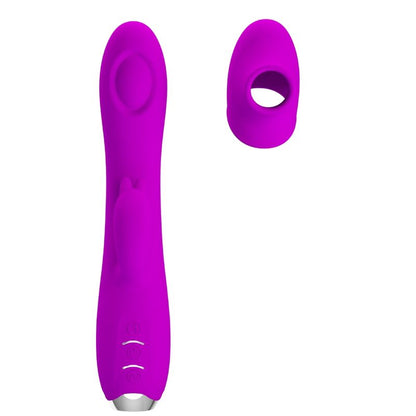 PRETTY LOVE - RECHARGEABLE SUCTION CUP VIBRATOR QUEEN PURPLE