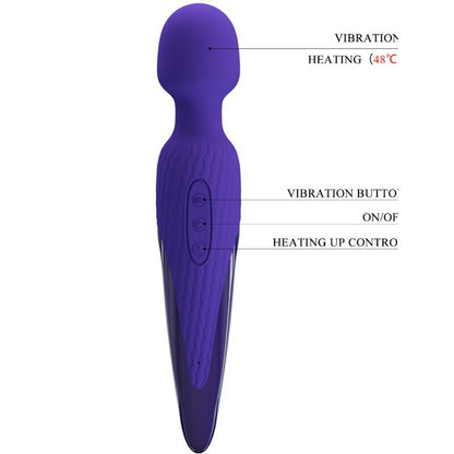 PRETTY LOVE - ANTONY YOUTH VIBRATOR WAND VIOLET HEAT EFFECT