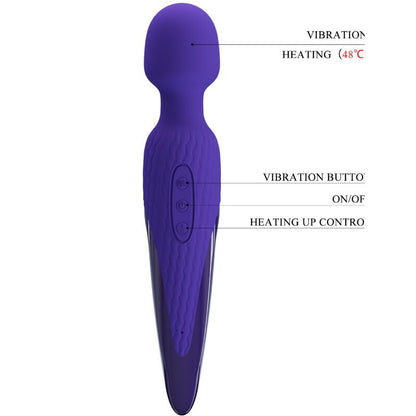 PRETTY LOVE - ANTONY YOUTH VIBRATORE WAND VIOLETTO EFFETTO CALORE - PRETTY LOVE YOUTH | Lingerie Harness Boutique