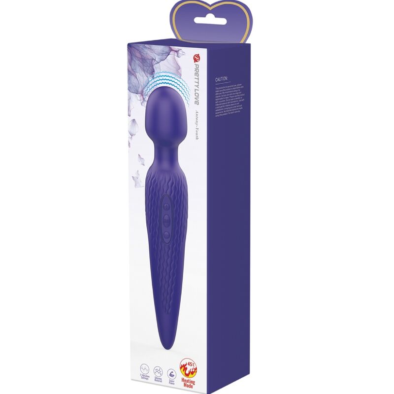 PRETTY LOVE - ANTONY YOUTH VIBRATOR WAND VIOLET HEAT EFFECT