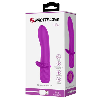 PRETTY LOVE - TROY PURPLE RECHARGEABLE VIBRATOR