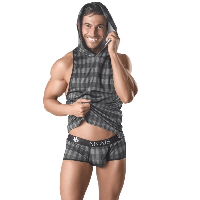 ANAIS MEN - T-SHIRT CON CAPPUCCIO AEGIS XL - ANAIS MEN ACCESORIES | Lingerie Harness Boutique