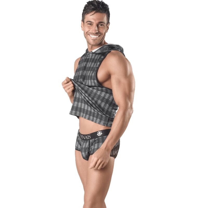 ANAIS MEN - T-SHIRT CON CAPPUCCIO AEGIS XL - ANAIS MEN ACCESORIES | Lingerie Harness Boutique