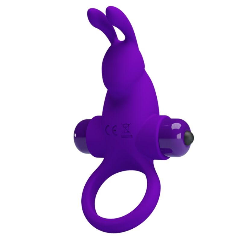 PRETTY LOVE - PURPLE RABBIT VIBRATING PENIS RING