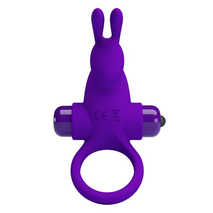 PRETTY LOVE - PURPLE RABBIT VIBRATING PENIS RING