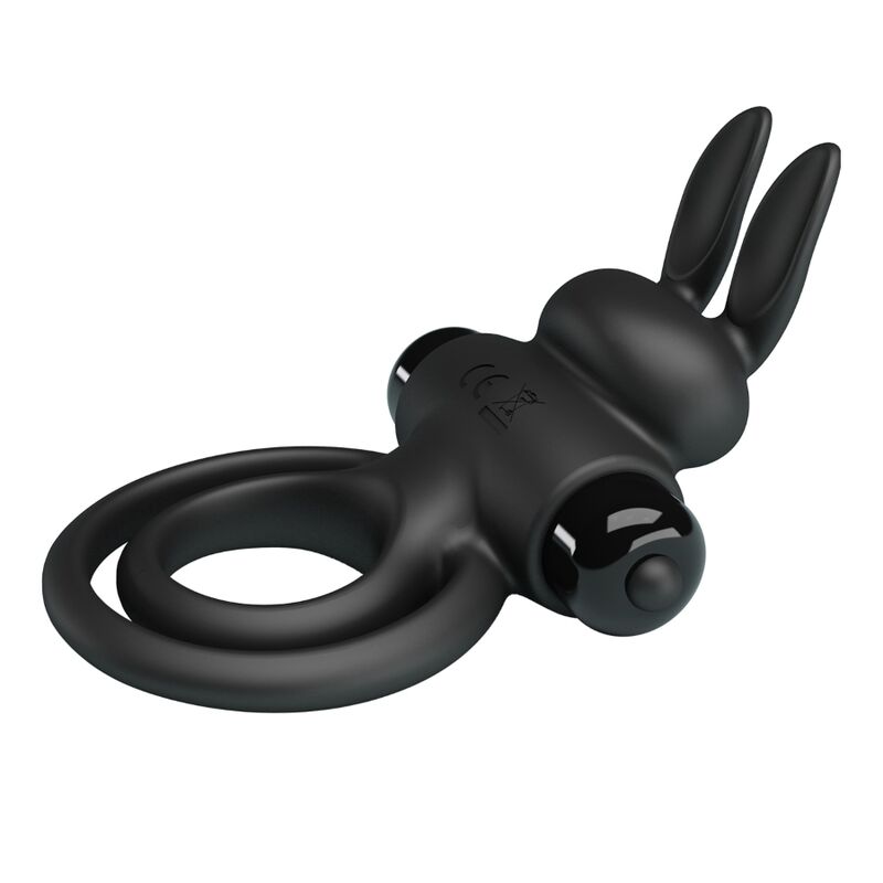 PRETTY LOVE - ANELLO VIBRATOR III RABBIT PER PENE NERO - PRETTY LOVE MALE | Lingerie Harness Boutique