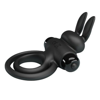 PRETTY LOVE - ANELLO VIBRATOR III RABBIT PER PENE NERO - PRETTY LOVE MALE | Lingerie Harness Boutique