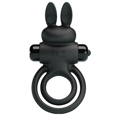 PRETTY LOVE - ANELLO VIBRATOR III RABBIT PER PENE NERO - PRETTY LOVE MALE | Lingerie Harness Boutique