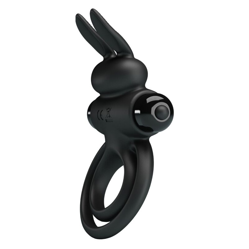 PRETTY LOVE - ANELLO VIBRATOR III RABBIT PER PENE NERO - PRETTY LOVE MALE | Lingerie Harness Boutique