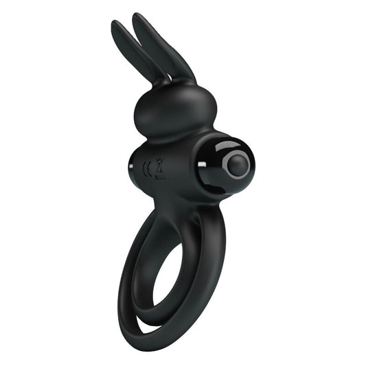 PRETTY LOVE - ANELLO VIBRATOR III RABBIT PER PENE NERO - PRETTY LOVE MALE | Lingerie Harness Boutique
