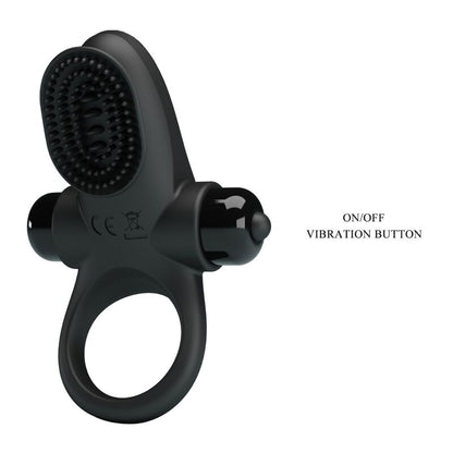 PRETTY LOVE - BLACK COCK VIBRATING RING II