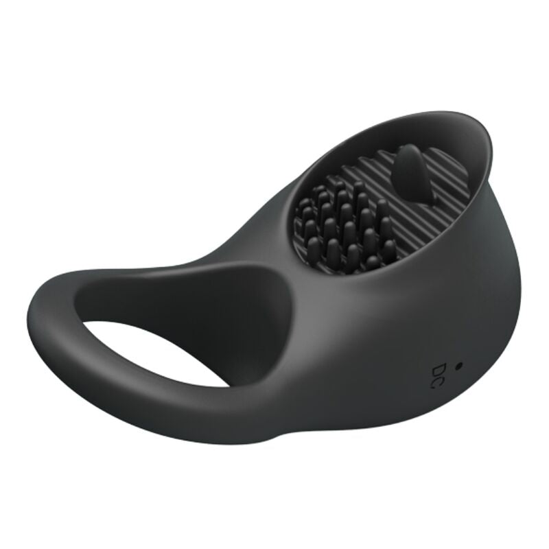 PRETTY LOVE - ANELLO VIBRANTE PER PENE CON LINGUA NERA - PRETTY LOVE MALE | Lingerie Harness Boutique