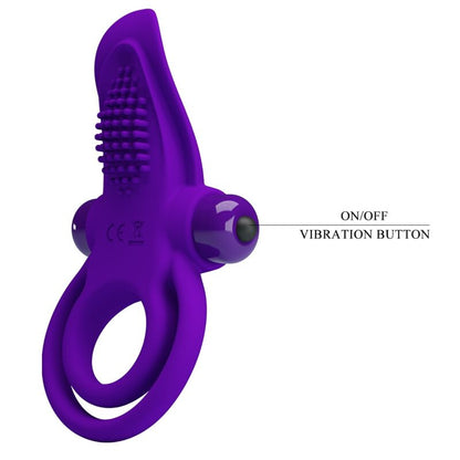 PRETTY LOVE - VIBRATING PENIS RING PURPLE