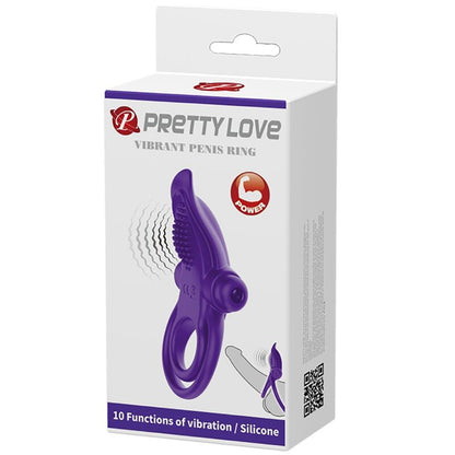 PRETTY LOVE - VIBRATING PENIS RING PURPLE