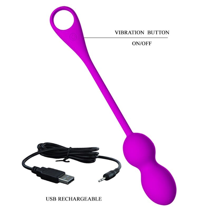 PRETTY LOVE - SFERE VIBRANTI RICARICABILI ELVIRA VIOLA - PRETTY LOVE SMART | Lingerie Harness Boutique