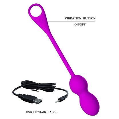 PRETTY LOVE - SFERE VIBRANTI RICARICABILI ELVIRA VIOLA - PRETTY LOVE SMART | Lingerie Harness Boutique