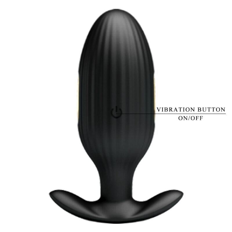 PRETTY LOVE - PLUG ANALE CONTROLLATO DA APP JEFFERSON NERO - PRETTY LOVE BOTTOM | Lingerie Harness Boutique