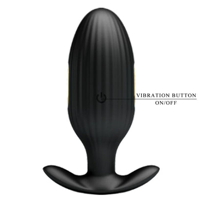 PRETTY LOVE - PLUG ANALE CONTROLLATO DA APP JEFFERSON NERO - PRETTY LOVE BOTTOM | Lingerie Harness Boutique
