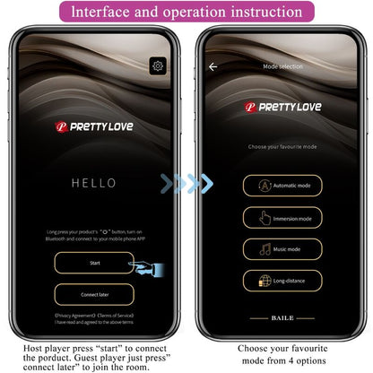 PRETTY LOVE - PLUG ANALE CONTROLLATO DA APP JEFFERSON NERO - PRETTY LOVE BOTTOM | Lingerie Harness Boutique