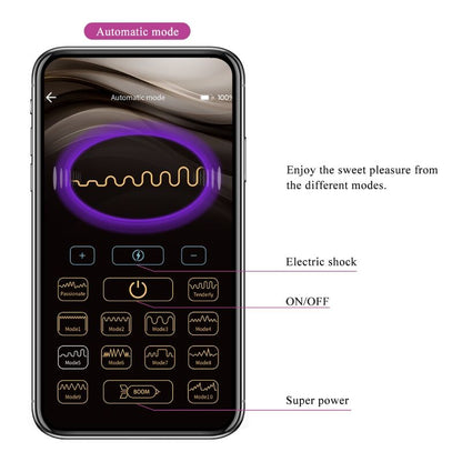 PRETTY LOVE - PLUG ANALE CONTROLLATO DA APP JEFFERSON NERO - PRETTY LOVE BOTTOM | Lingerie Harness Boutique