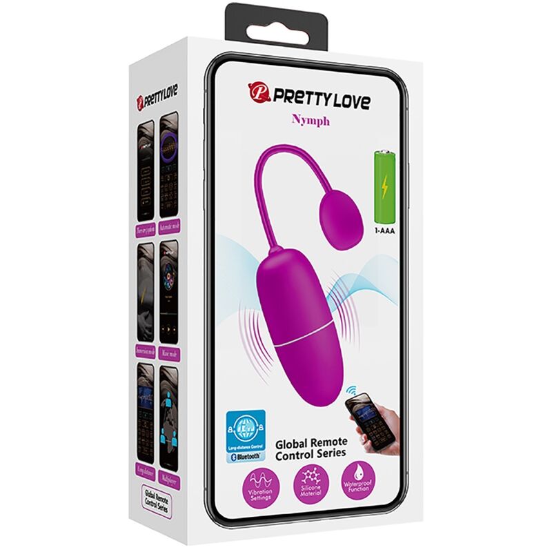 PRETTY LOVE - NINFA UOVO VIBRANTE APP CONTROLLATO VIOLA - PRETTY LOVE BOTTOM | Lingerie Harness Boutique