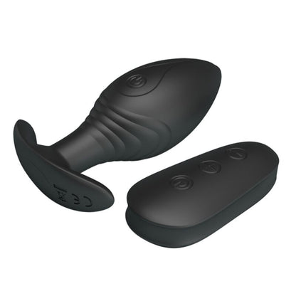 PRETTY LOVE - VIBRATORE RICARICABILE PLUG ANALE REGINA NERO - PRETTY LOVE BOTTOM | Lingerie Harness Boutique