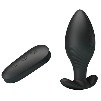 PRETTY LOVE - RECHARGEABLE VIBRATOR BUTT PLUG QUEEN BLACK