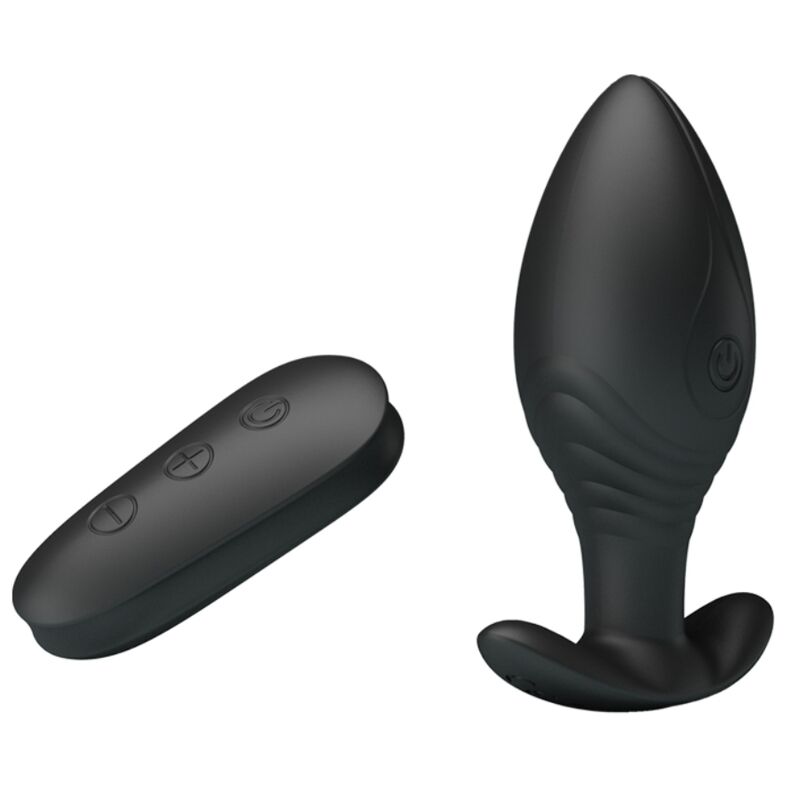 PRETTY LOVE - VIBRATORE RICARICABILE PLUG ANALE REGINA NERO - PRETTY LOVE BOTTOM | Lingerie Harness Boutique