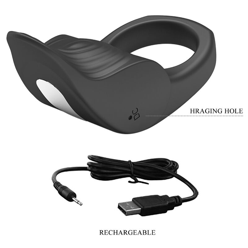 PRETTY LOVE - ANELLO VIBRANTE PER PENE SUSANNA NERO - PRETTY LOVE MALE | Lingerie Harness Boutique