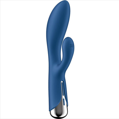 SATISFYER - SPINNING RABBIT 1 STIMOLAZIONE CLITORIDE E PUNTO G BLU - SATISFYER VIBRATOR | Lingerie Harness Boutique
