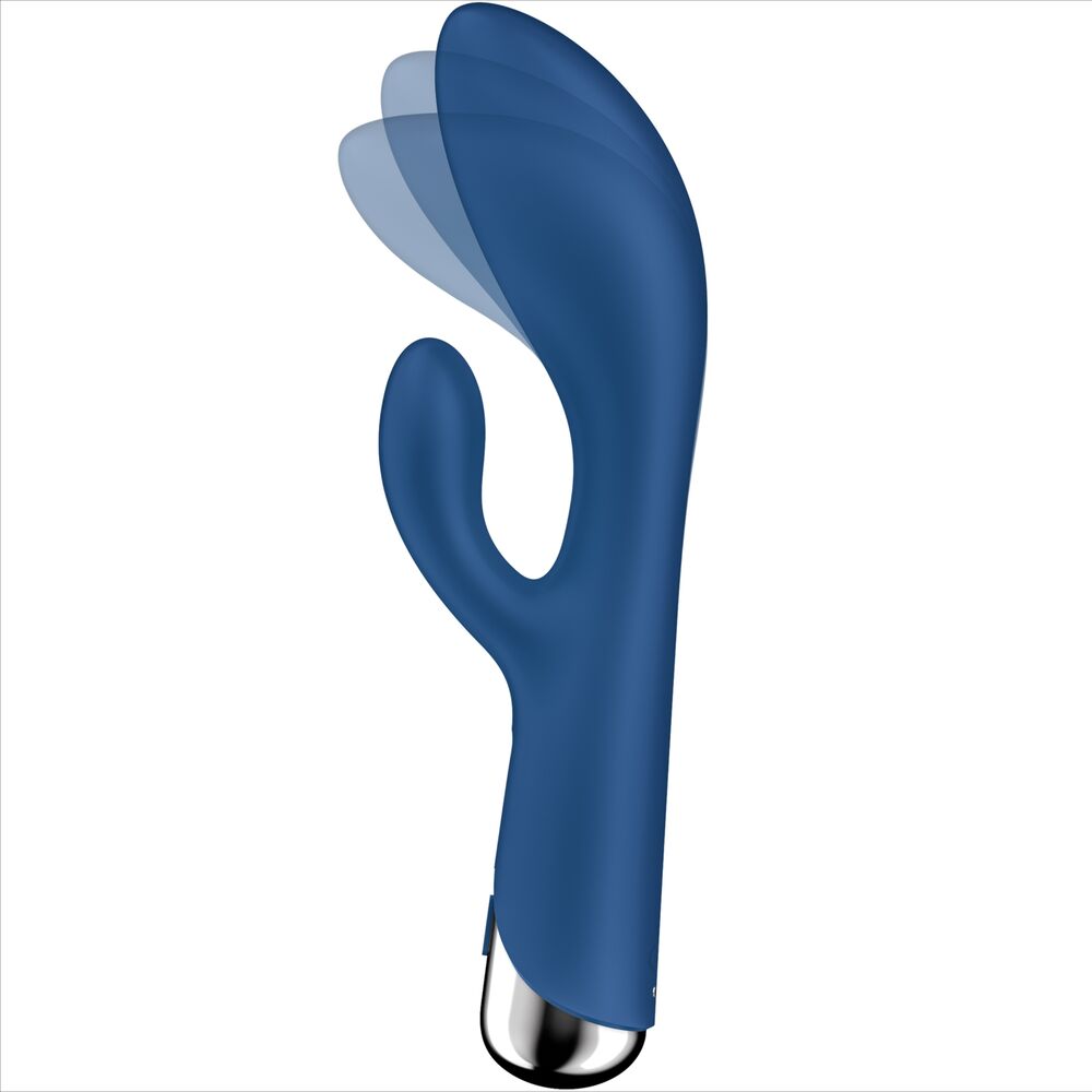 SATISFYER - SPINNING RABBIT 1 STIMOLAZIONE CLITORIDE E PUNTO G BLU - SATISFYER VIBRATOR | Lingerie Harness Boutique