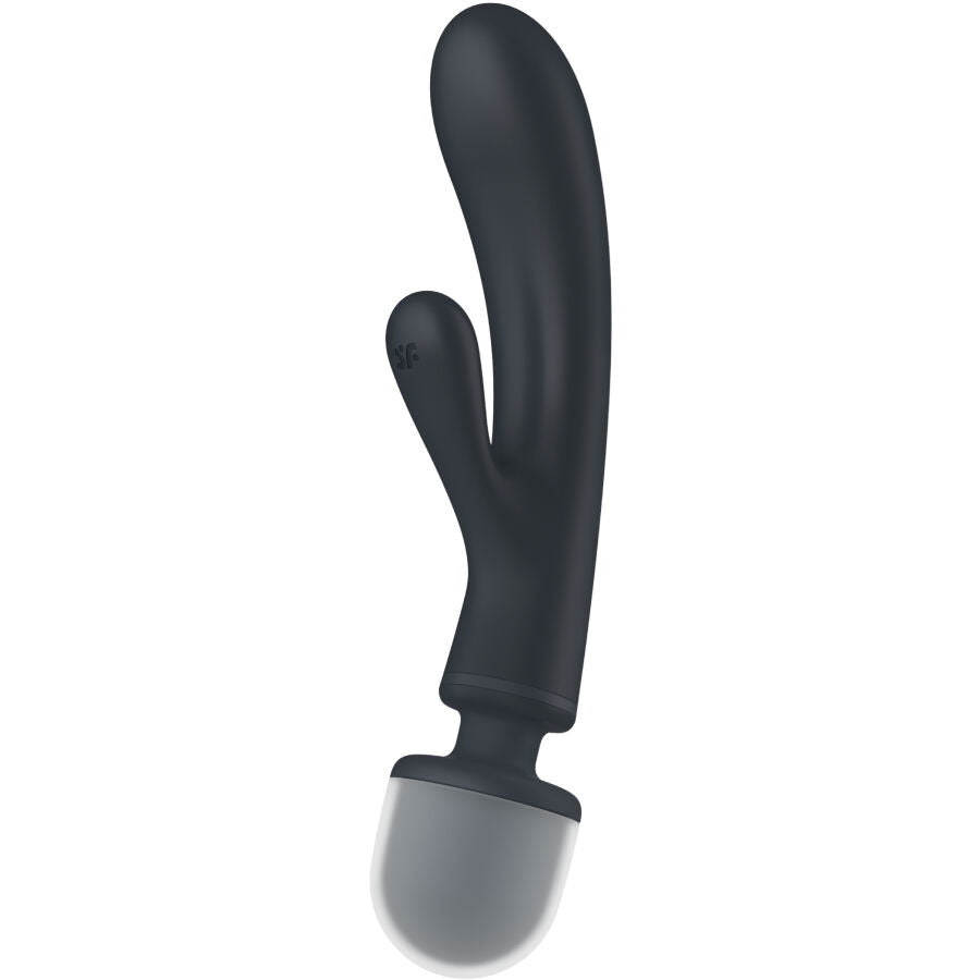 SATISFYER - MASSAGGIATORE VIBRATORE CONIGLIO TRIPLE LOVER GRIGIO - SATISFYER VIBRATOR | Lingerie Harness Boutique